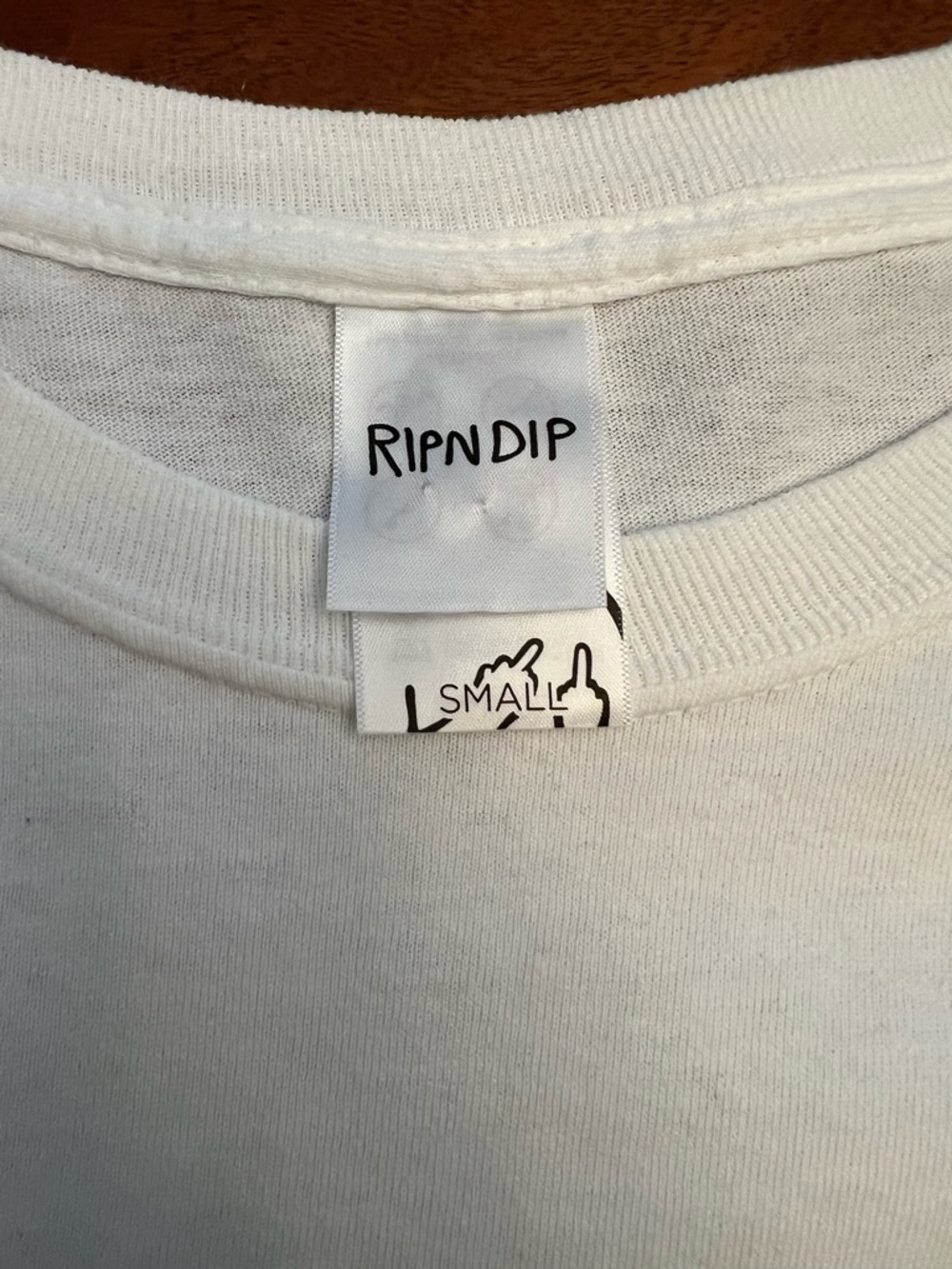 Ripndip White Long Sleeve Kids Pocket Tee with Cat Graphic - Picture 5 of 5